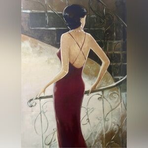 **"Graceful Descent" by Dominguez – 100x50 cm**